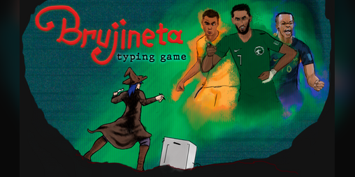Cover image for Brujineta typing game
