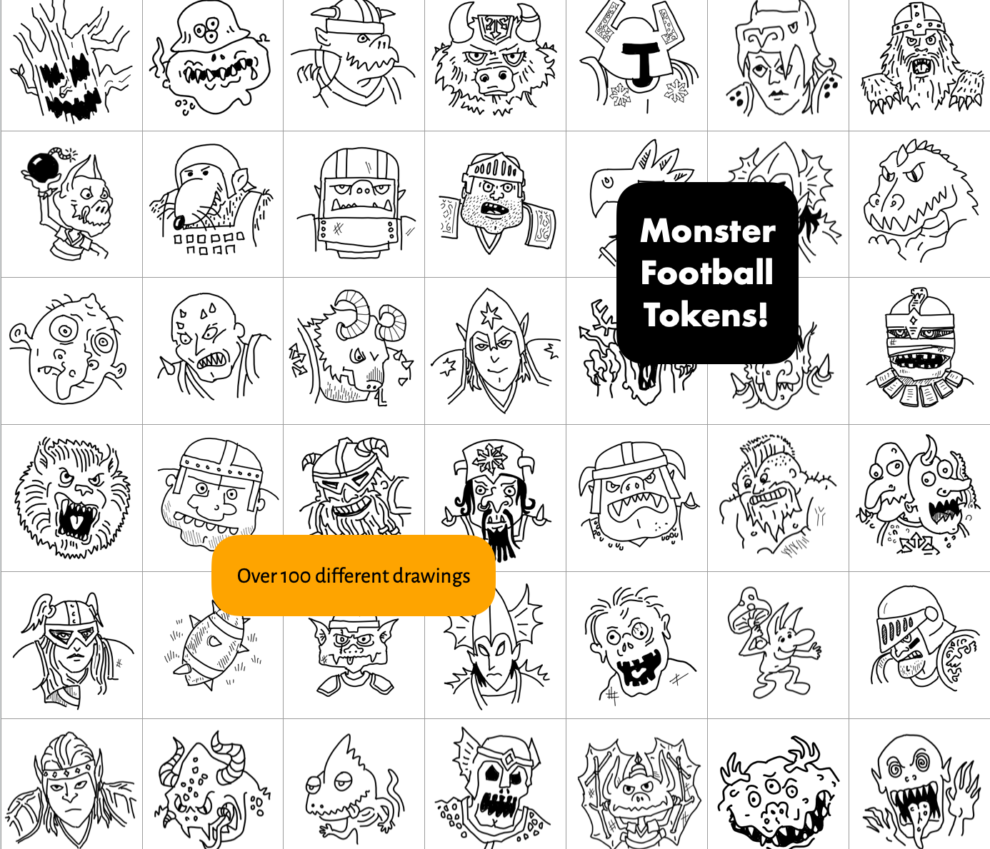 Cover image for Monster Football Tokens