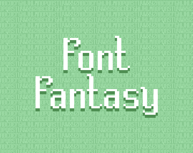 Font Fantasy - 16x16 Pixel Font by VEXED