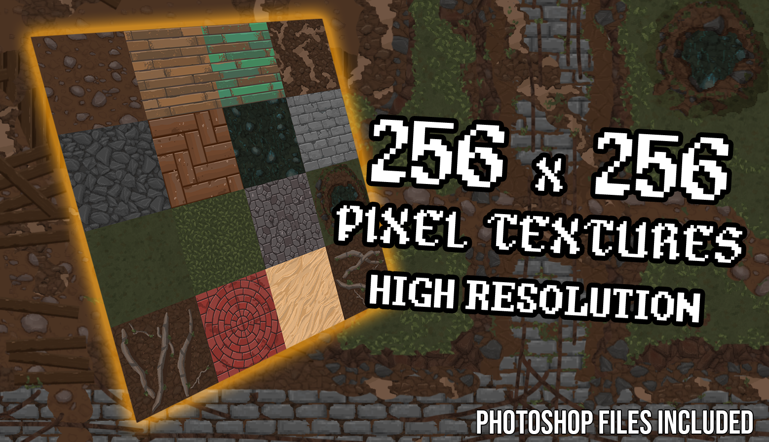 High Resolution Pixel Art Textures