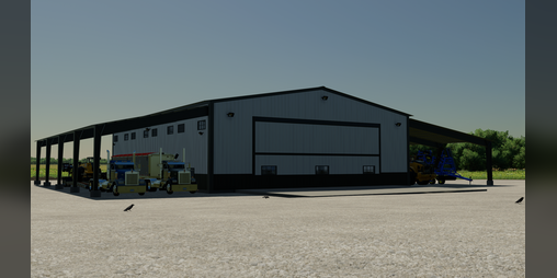 Cover image for FS22 60X80 Placeable Machine Shed