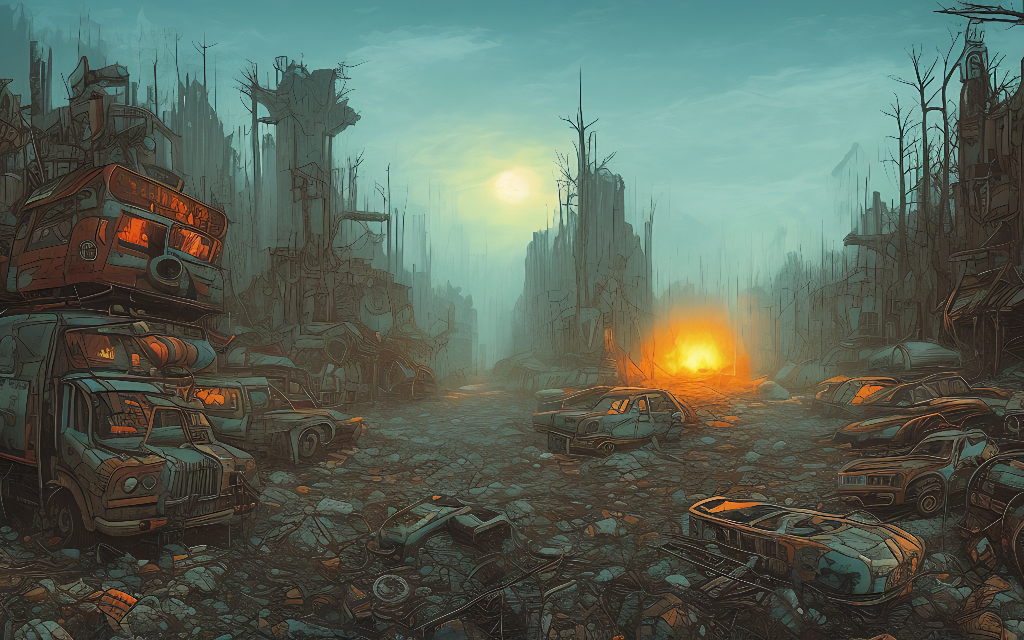 Post Apocalyptic Backgrounds by guilemus