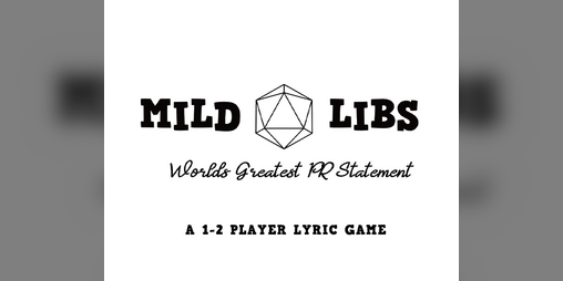 Cover image for MILD LIBS: World's Greatest PR Statement