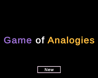 Game of Analogies