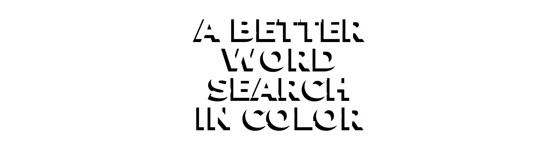 A Better Word Search In Color