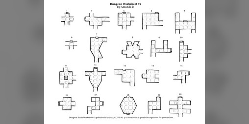 Cover image for Dungeon Worksheet #2