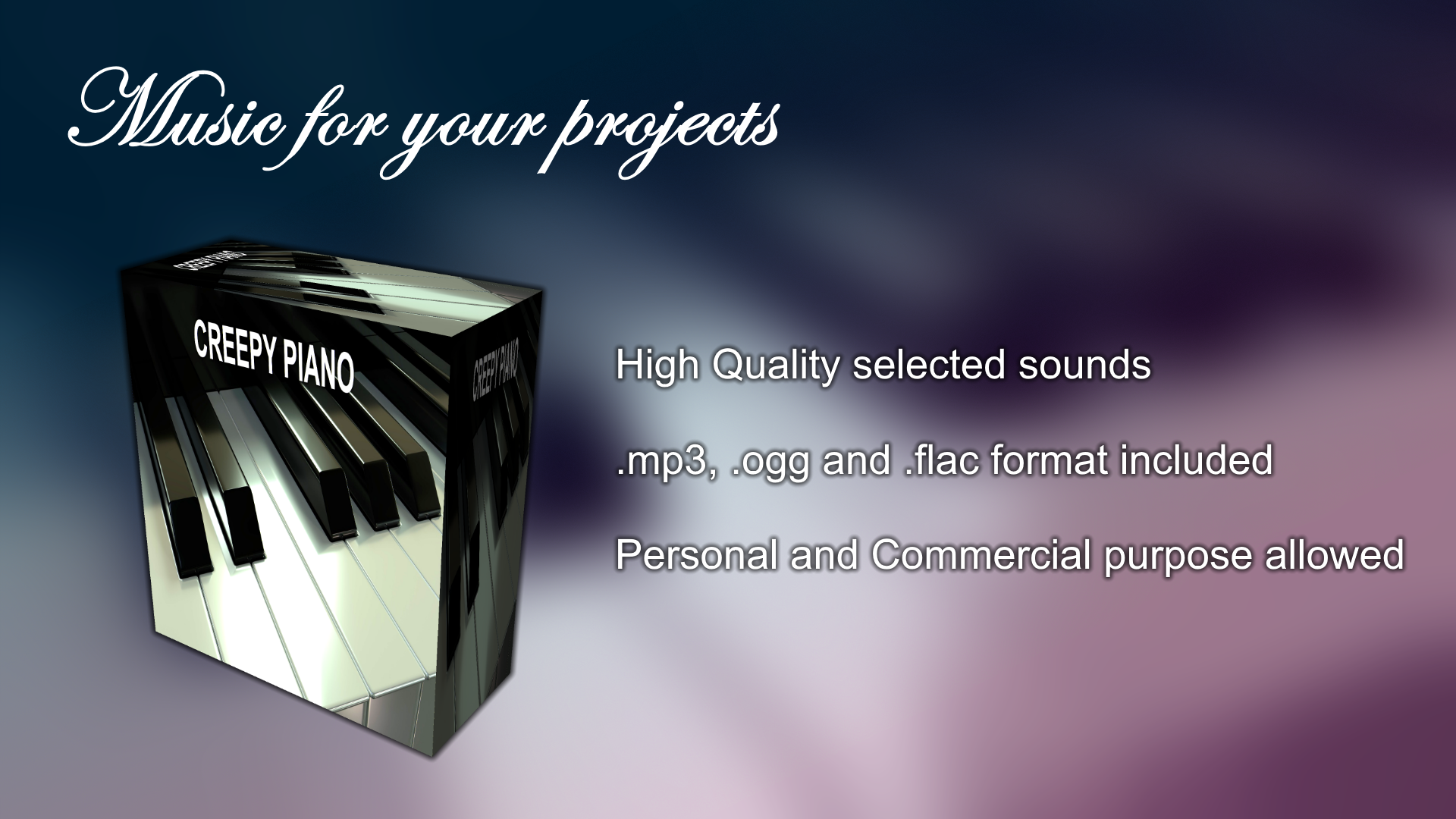 Music for your projects - Creepy Piano