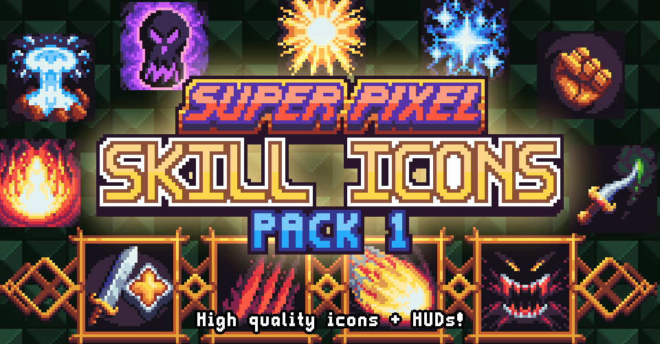 Super Pixel Skill Icons Pack 1