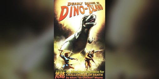 Cover image for Deadly Salvage on Dino-Island