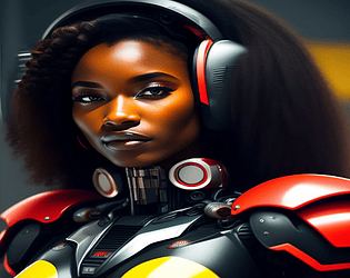 Sexy Black Girls-Cyber babes Fantasy app
