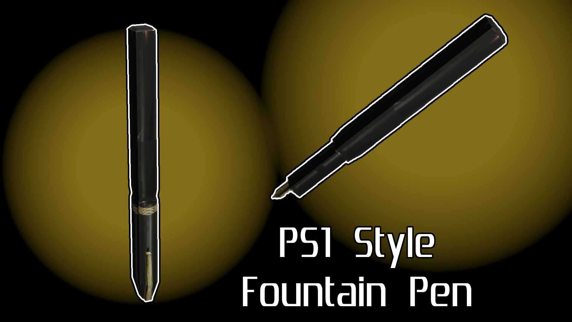 PS1Style Fountain Pen by PepperoniJabroni