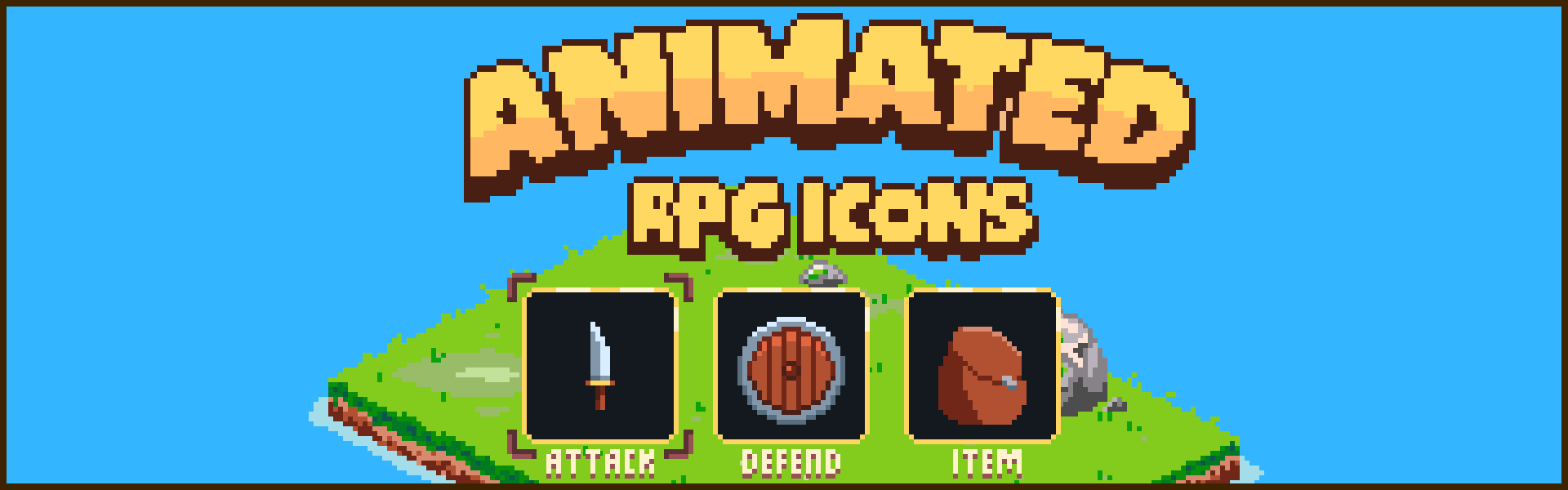 Pixel Art Animated RPG Icons