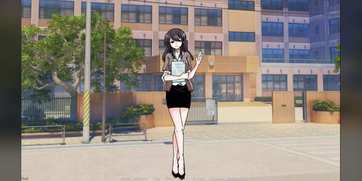Cover image for The New Teacher - New Female Teacher at Delinquent High!