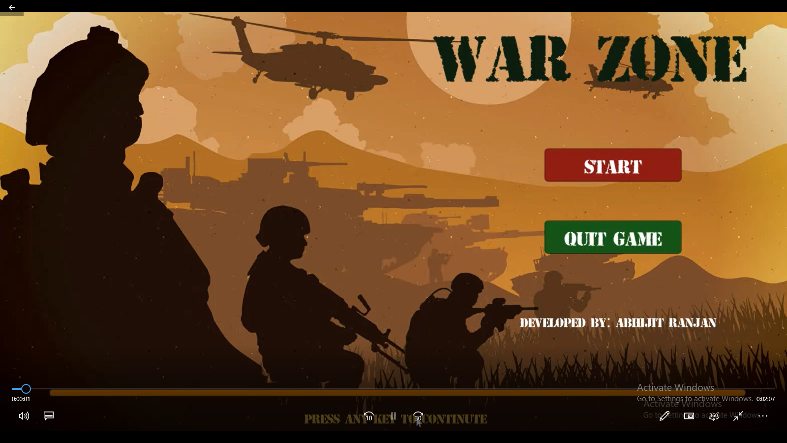 War Zone Demo