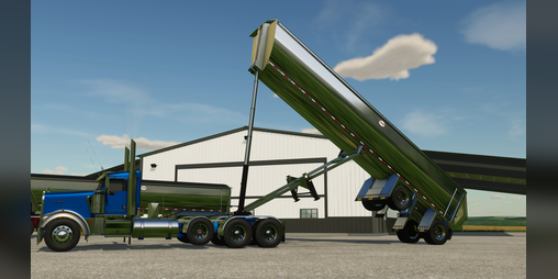Cover image for FS22 Mac Half Round Frameless Dump Trailer