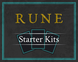 4 Starter Kits for RUNE   - Starter gear for RUNE 