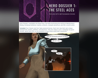 Metahumans Rising - Hero Dossier 1: The Steel Aces  