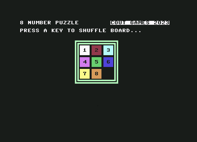8 Number Puzzle By Cout Games