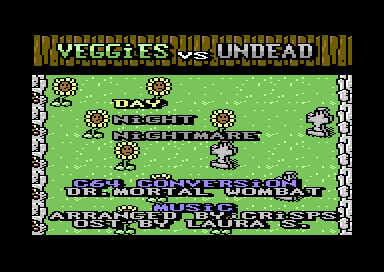 Indie Retro News: Veggies vs Undead - Plants vs Zombies for the C64 by  drmortalwombat