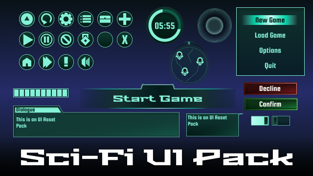 FREE Sci-Fi UI Game Asset Pack