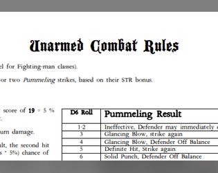 Weaponless & Non-lethal Combat in FRP  