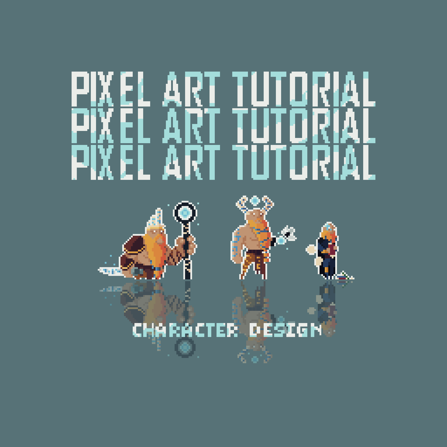Pixel Art Tutorial - Character Designs by Penusbmic