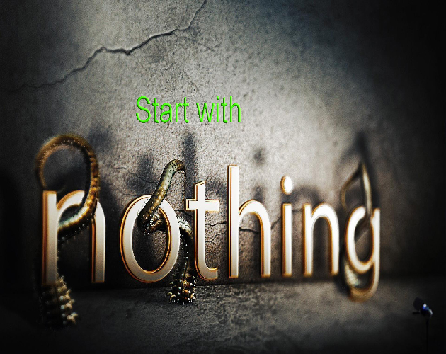 Start with nothing