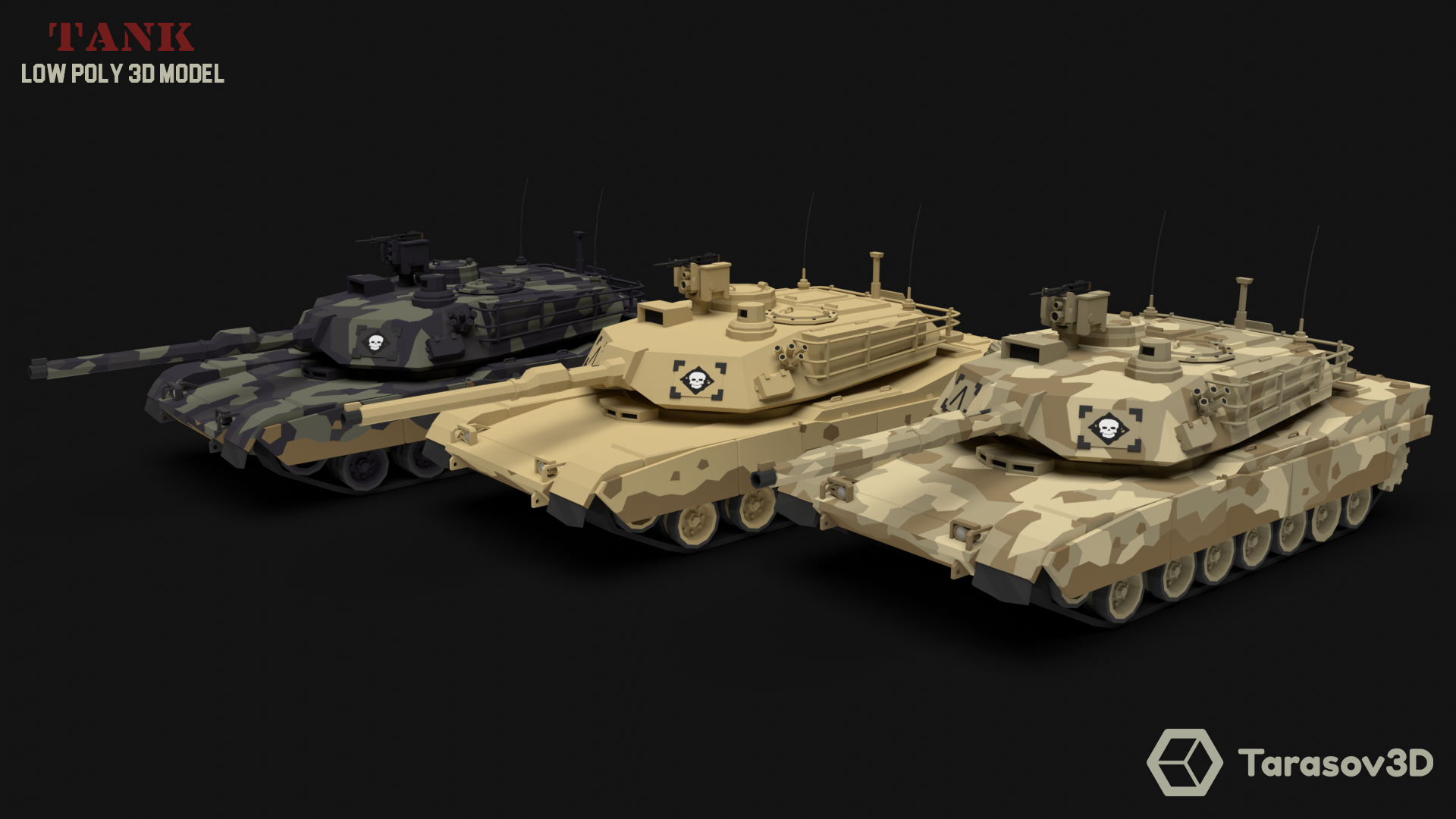 Tank LowPoly 3D model