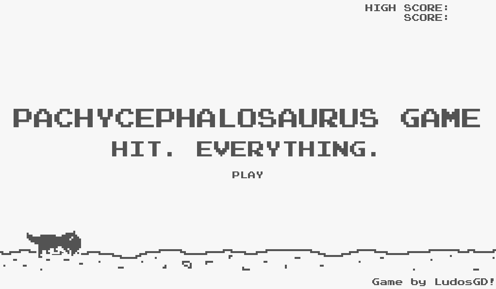 PACHYCEPHALOSAURUS GAME