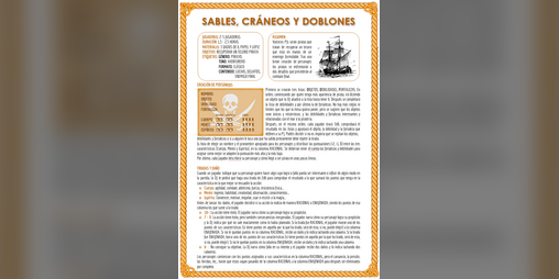 Cover image for Sables, Cráneos y Doblones