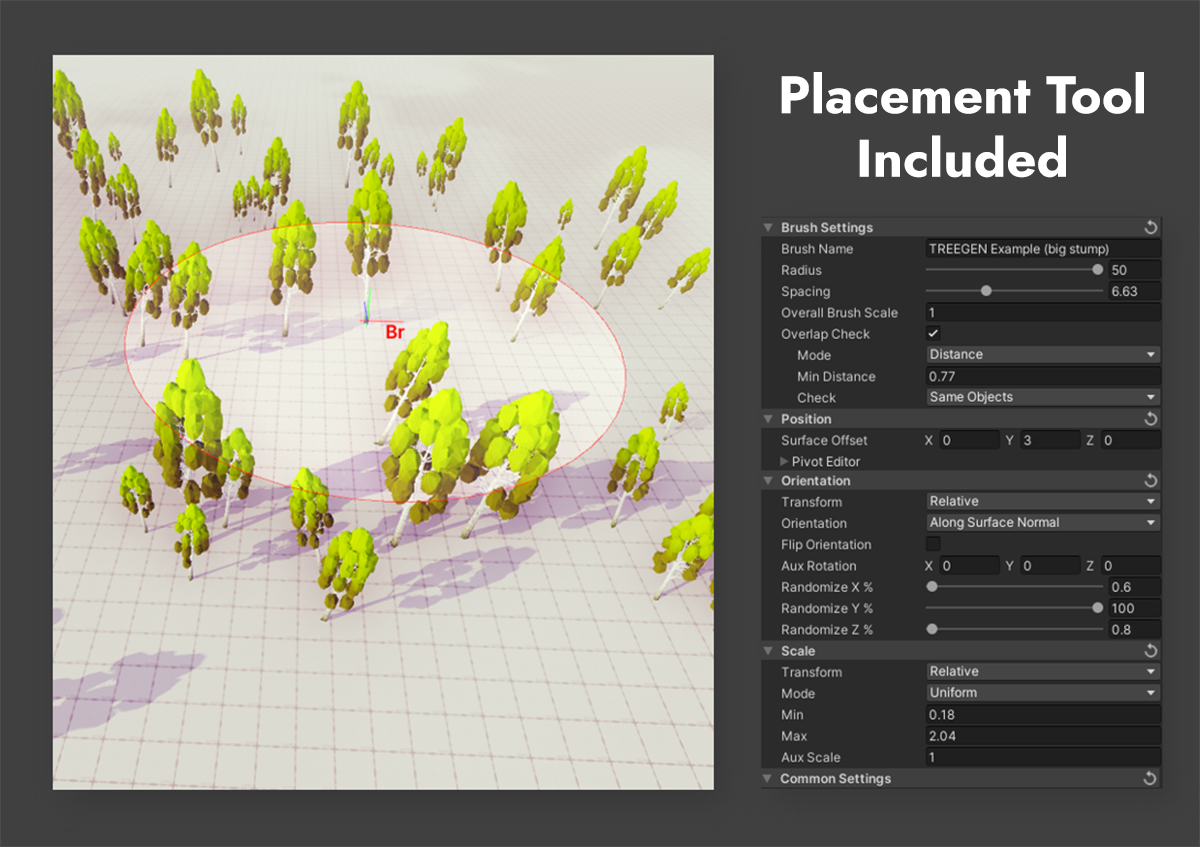 TREEGEN 2023 (RELEASE Unity Asset Store ) - procedural tree generator ...