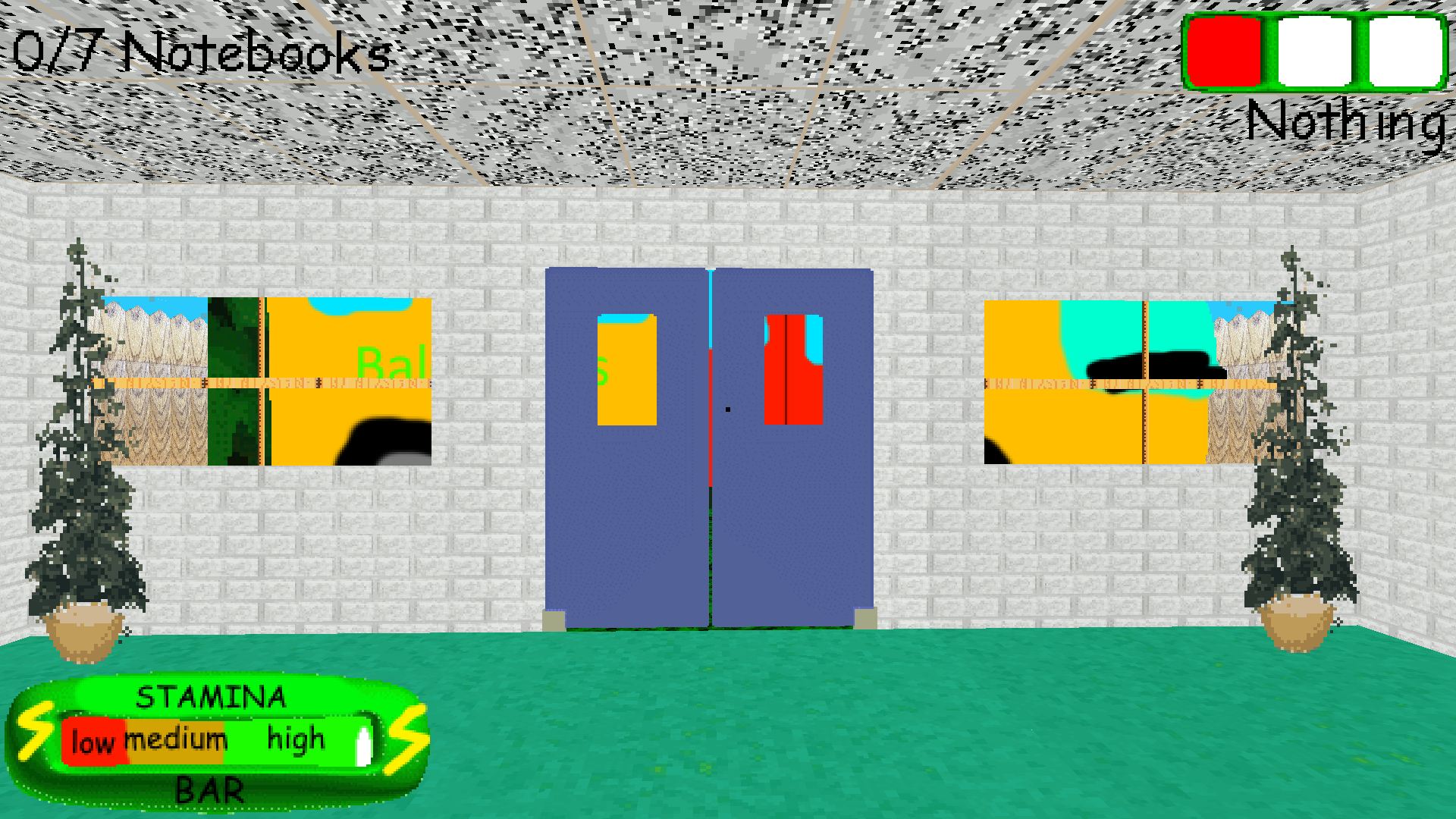 So I Used HaDerpNoobOffical's Anim8or Baldi Model To Create This Custom Baldi's  Basics Plus Title Screen (Credit To HaDerpNoobOffical) : r/BaldisBasicsEdu