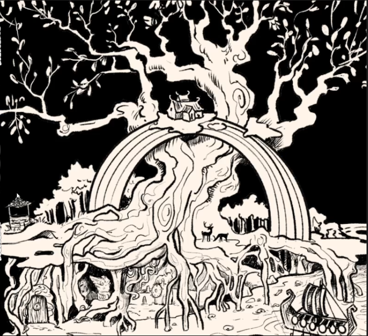 Cover image for Rootless - A Norse Text RPG