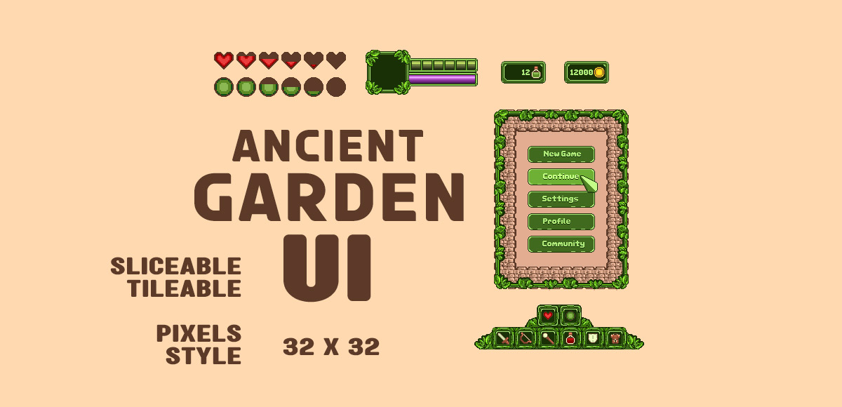 Ancient Garden  UI