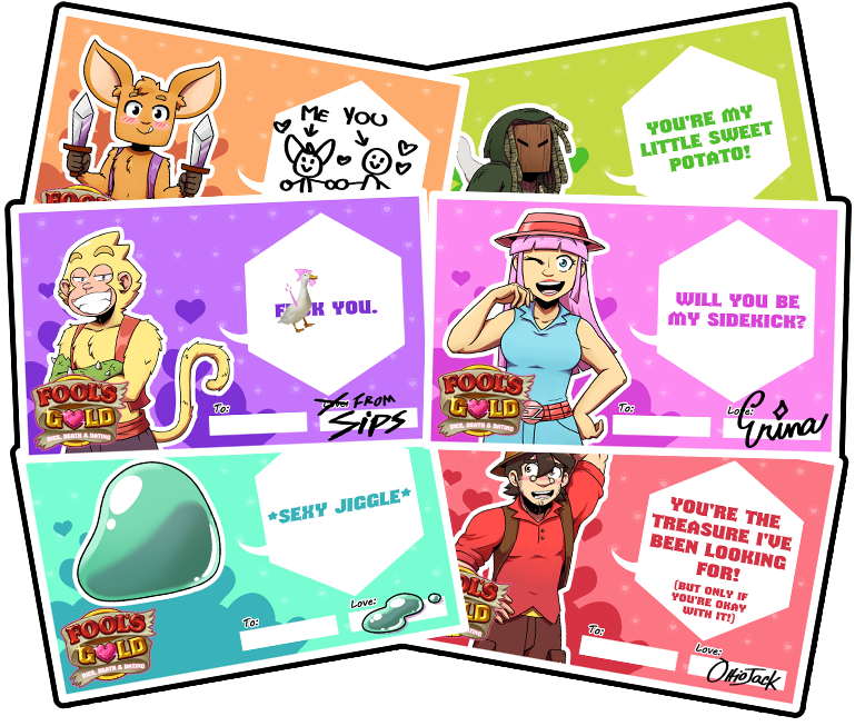 Fool's Gold Valentine's Day cards