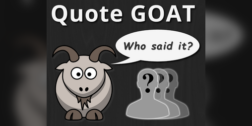 Cover image for Quote GOAT