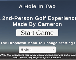 A Hole In Two VR - A 2nd Person Golf Experience