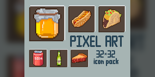 Christmas treats 32x32 icons pixel art! by ToffeeHazel