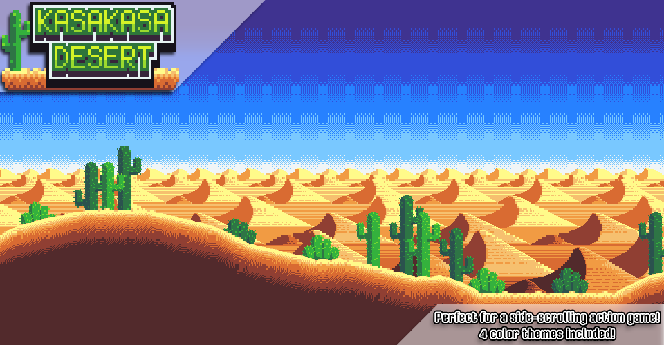 Kasakasa Desert - Pixel Art Tileset.