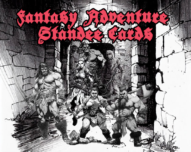 Cover image for Fantasy Adventure Standee Cards