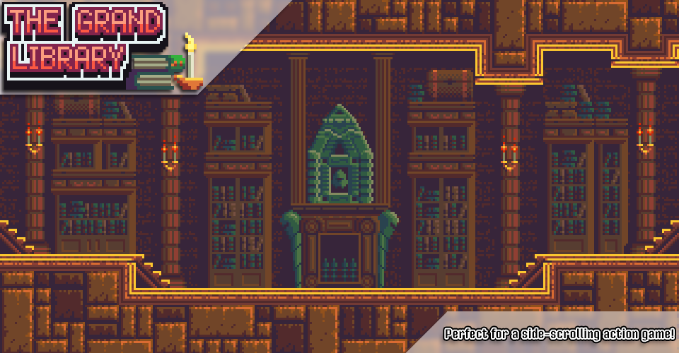 Grand Library - Pixel Art Tileset