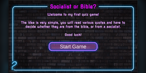 Cover image for Socialist or Bible Quiz