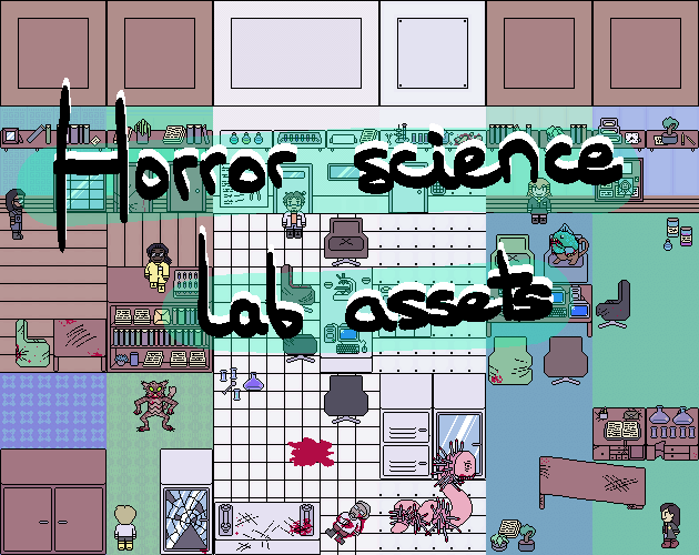 Horror science lab assets by Vel Lori