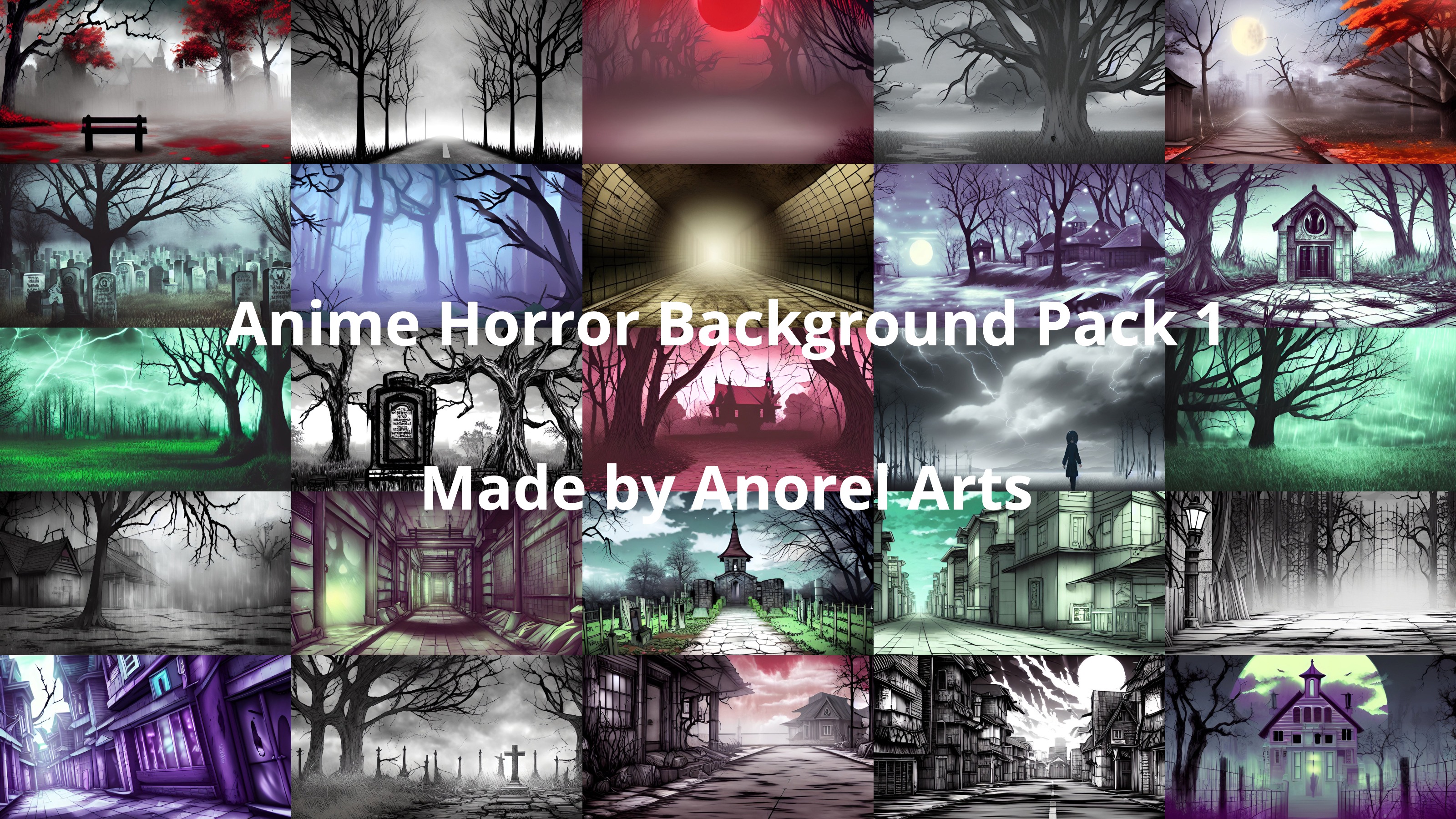 Anime Horror Background Pack 1