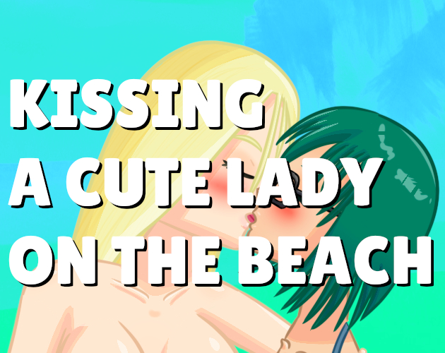 Kissing A Cute Lady On The Beach
