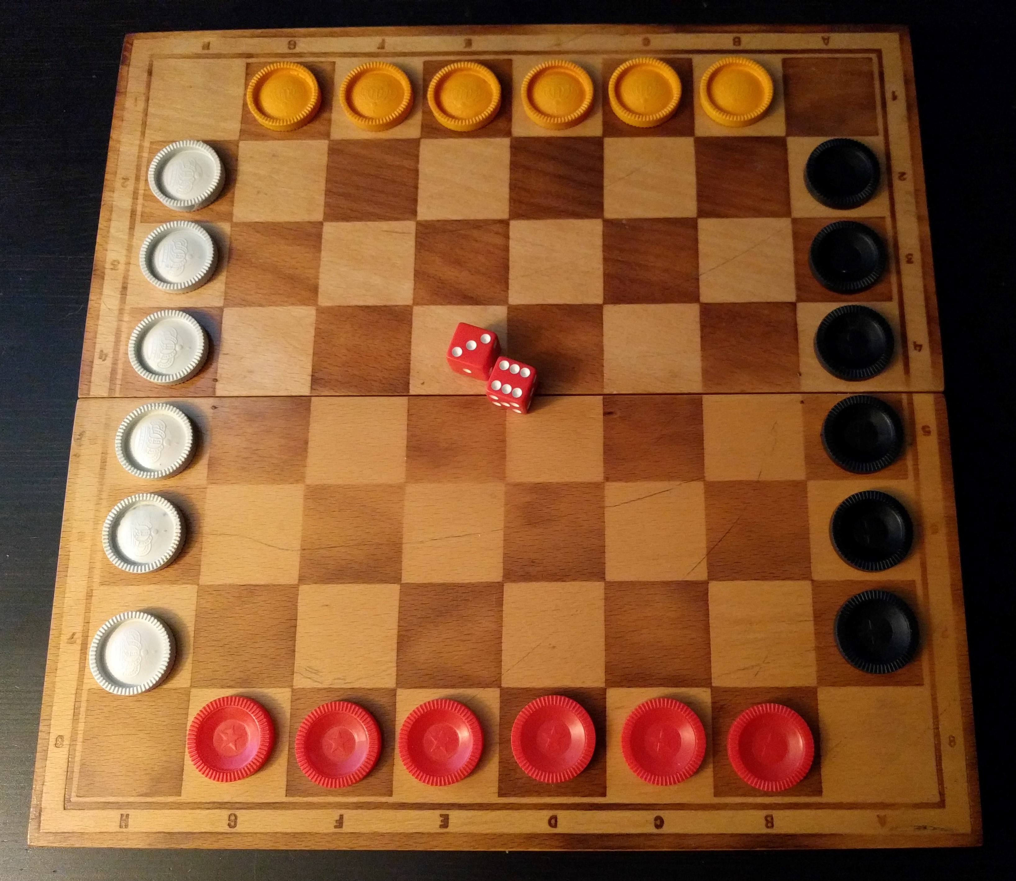 4 Player Chess Board/checker Board 