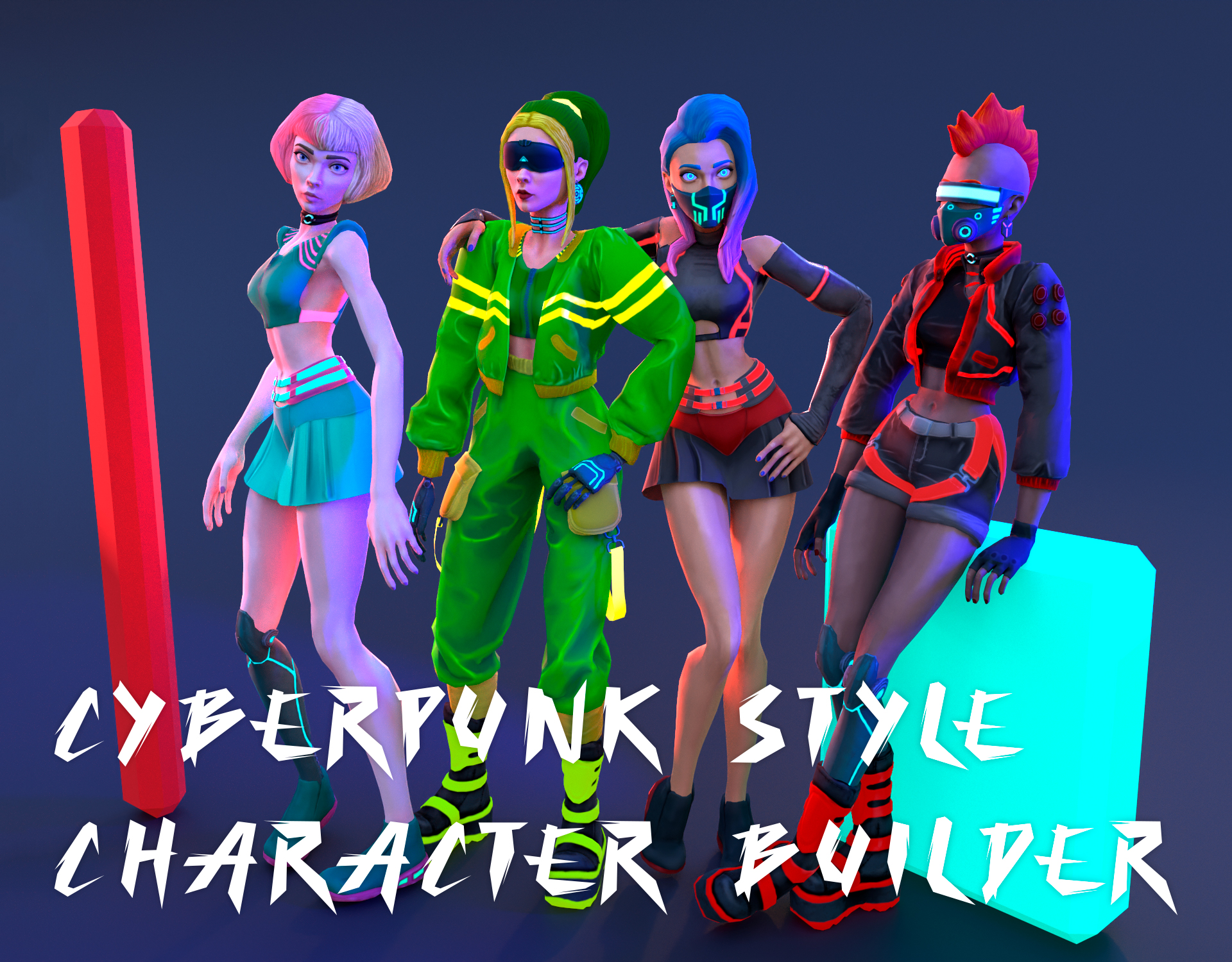 Cyberpunk-style character builder