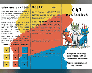 Cat Overlords   - Game about psionic kung fu cats that rule our world 