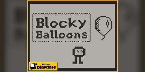Cover image for Blocky Balloons (for Playdate)