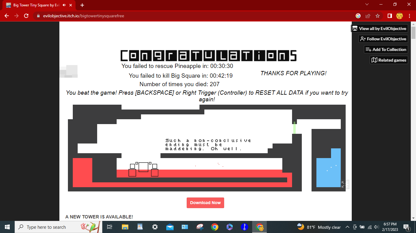 Big Tower Tiny Square Unblocked Game online (New version)